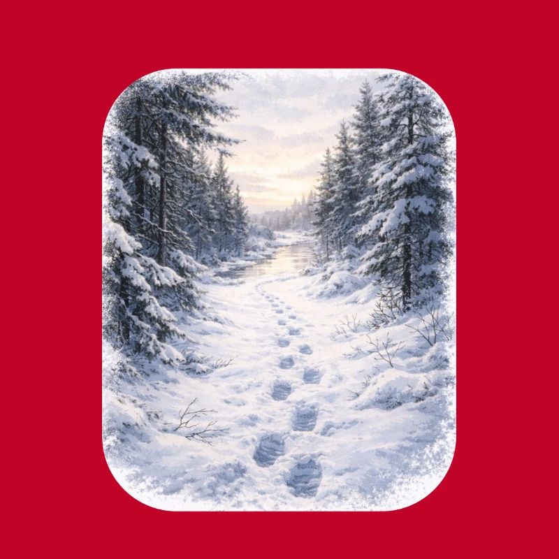Winterwaldpfad Morgenschein