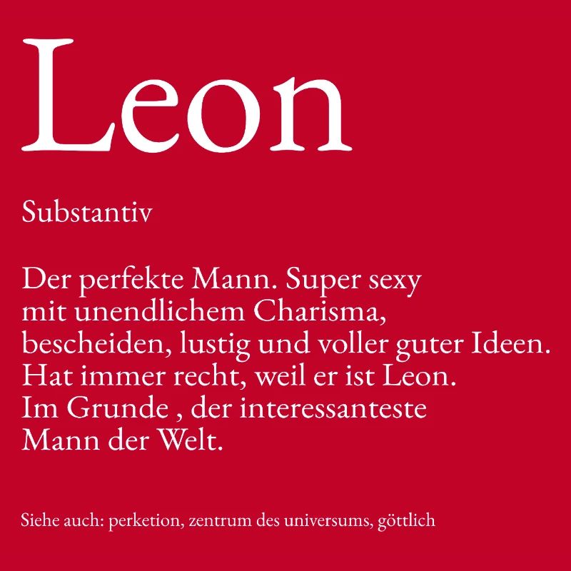 Explication du dictionnaire Leon Prénom Lukas