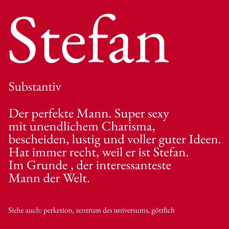Explication du dictionnaire Stefan Prénom Stefan