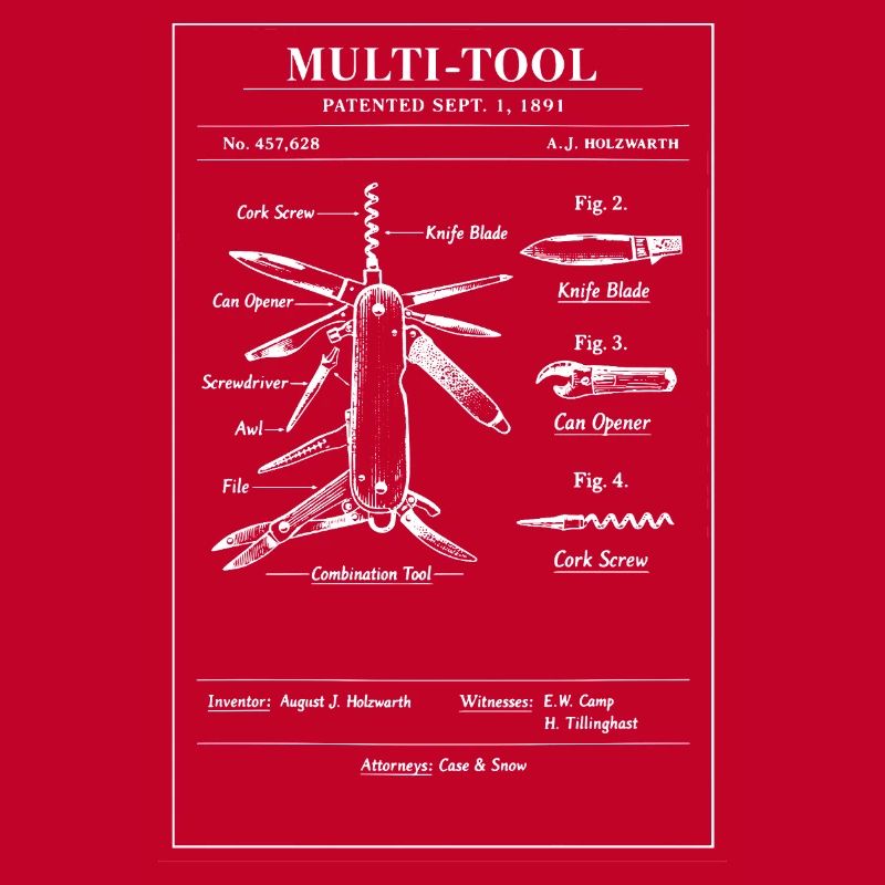 Multi-Tool Blueprint Patent Art