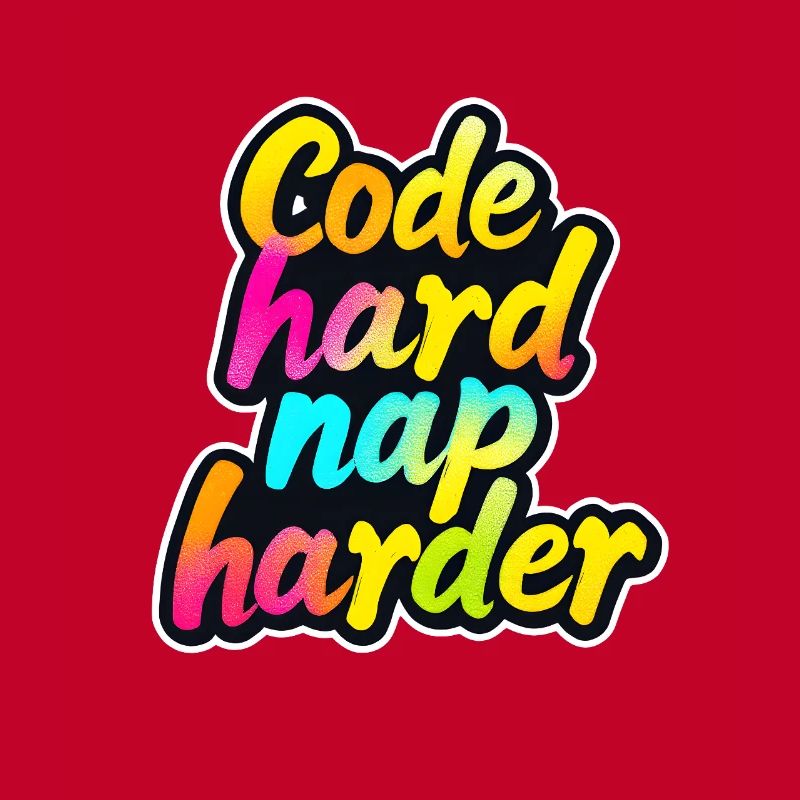 Code Hard Nap Harder Funny Programmer Tee