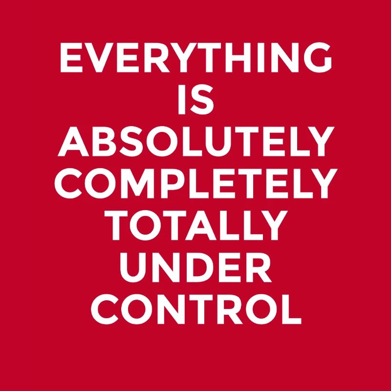 Everything Is Under Control – Witziger Spruch