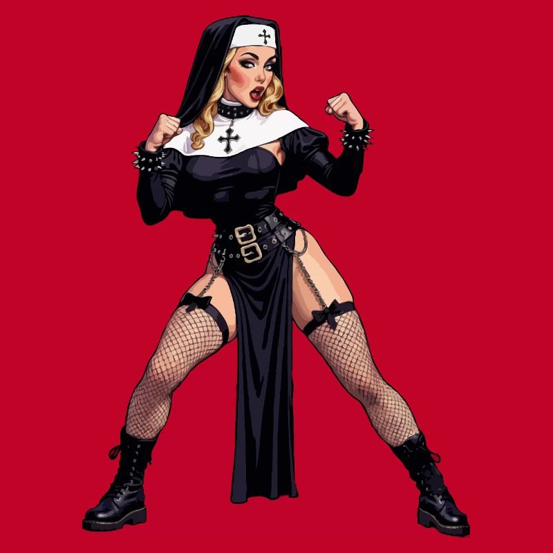 Super-Ehefrau-Nonne