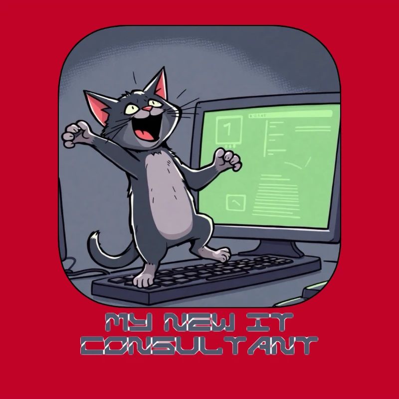 IT-Katze am Computer