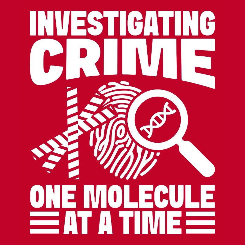 Forensic Analyst Investigating Crime One Molecule