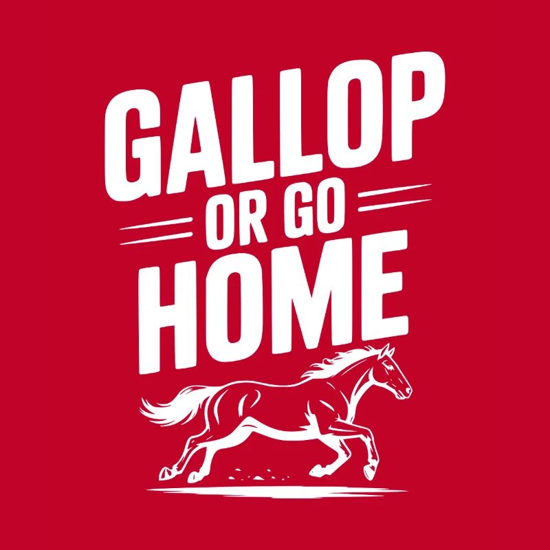 Galoppieren oder nach Hause gehen