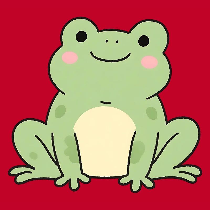 Grenouille Grenouille Crapaud Vert Charm Design