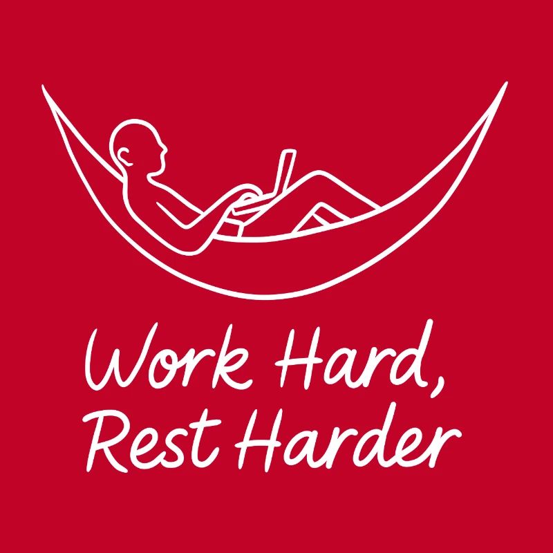 Work Hard Rest Harder Hammock Laptop