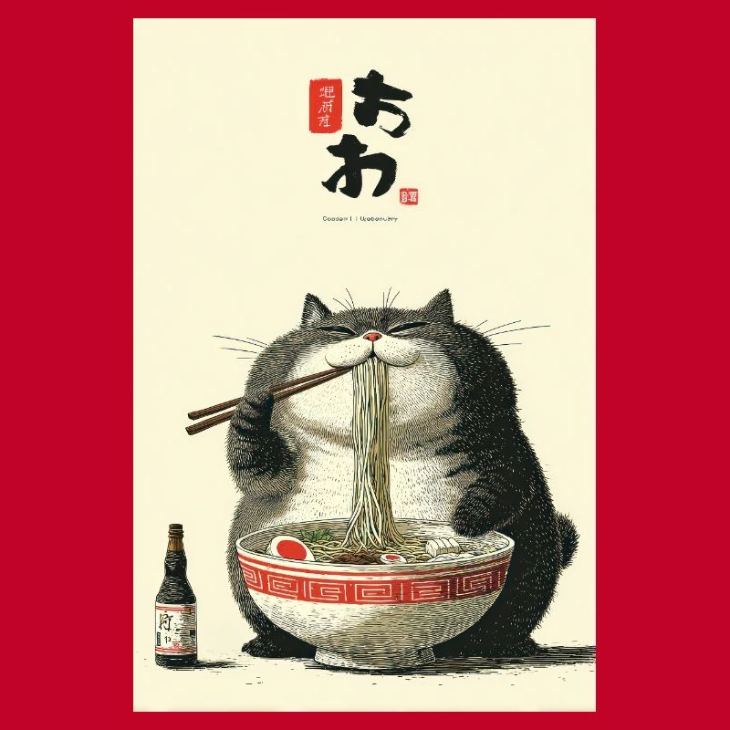 Chubby Cat Noodle Feast