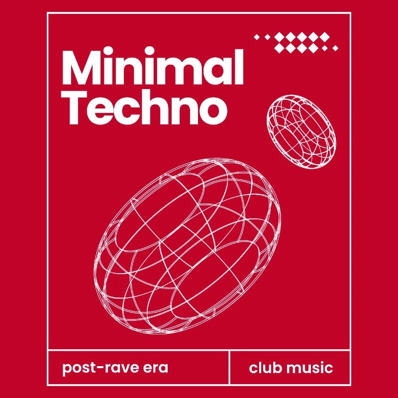 Conception minimale des sphères musicales techno