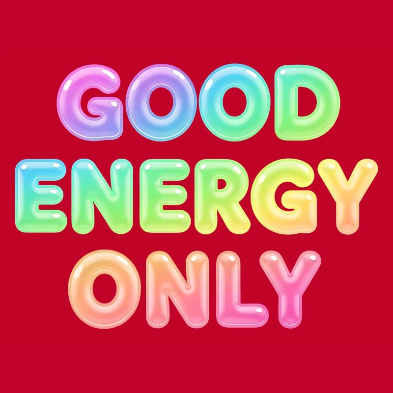 Good Energy Only – Positive Statement Typography