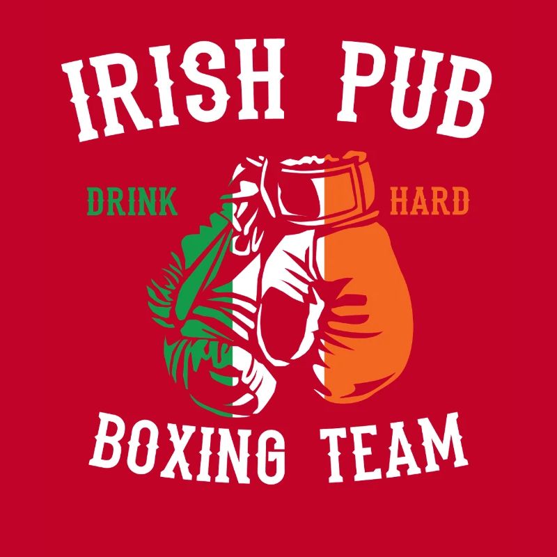 Irisches Pub-Boxteam