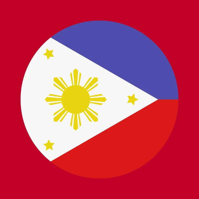 Drapeau rond philippin