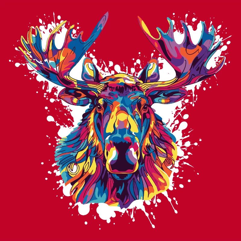 Deer Deer Paint Blobs