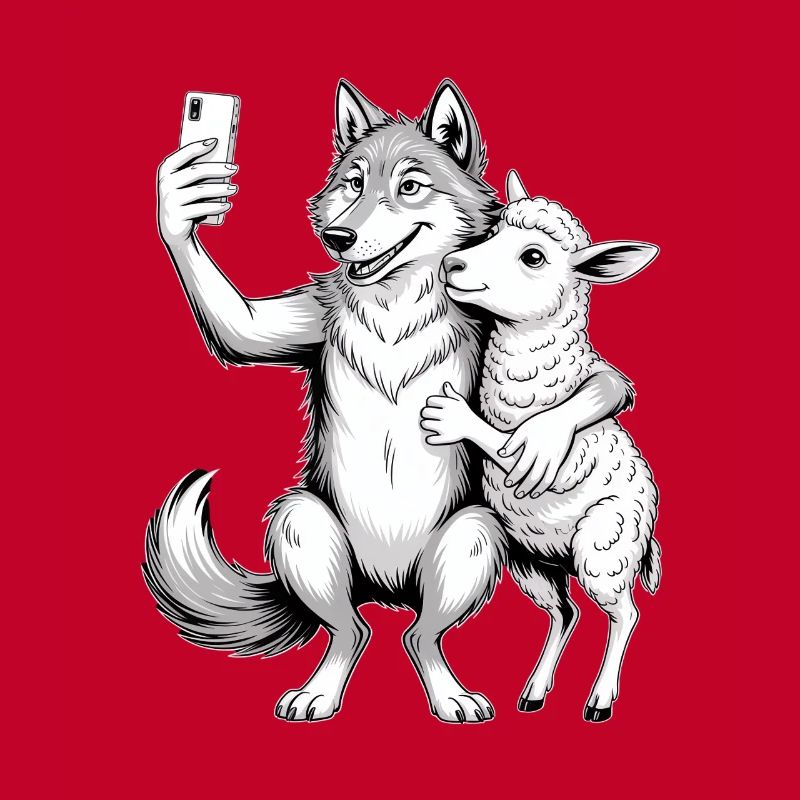 Loup et mouton