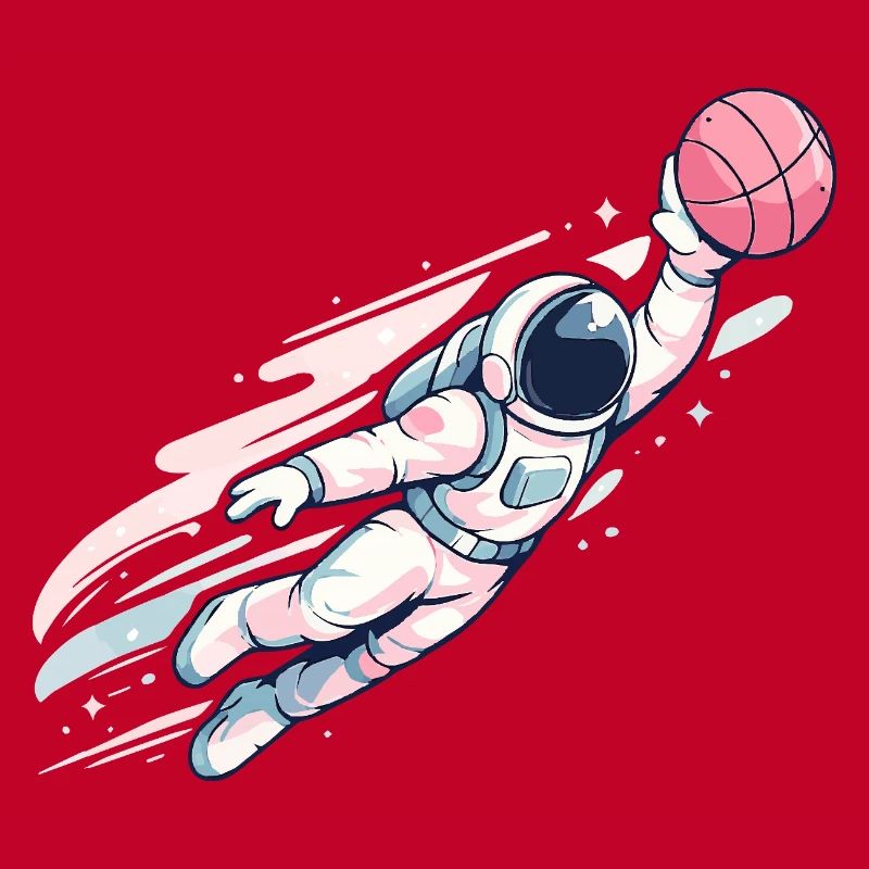 Conception de dunks spatiaux de basketball des astronautes