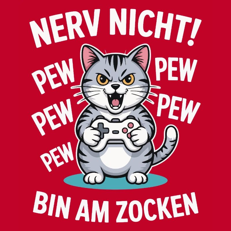 Courage Not I Gaming Cat Design