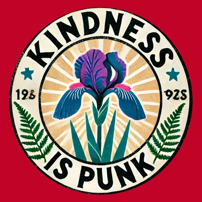 Freundlichkeit ist Punk-Iris-Patch