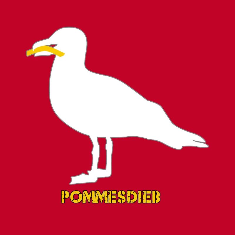 Frites Mouette Voleuse - Blanc