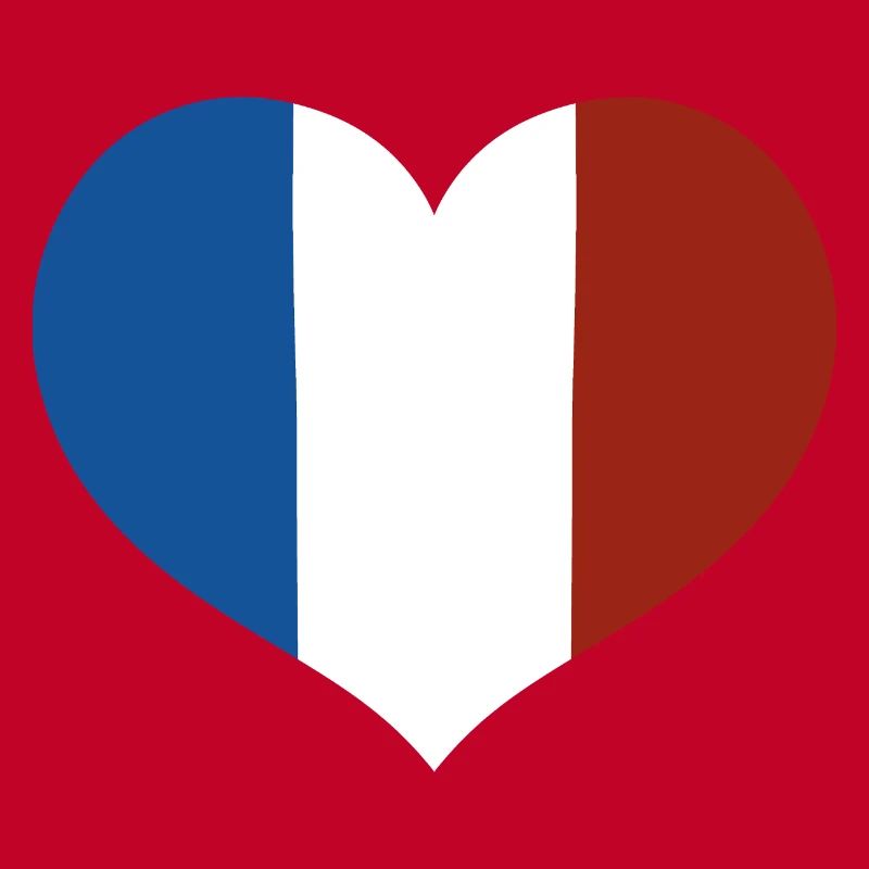 Cœur du drapeau français
