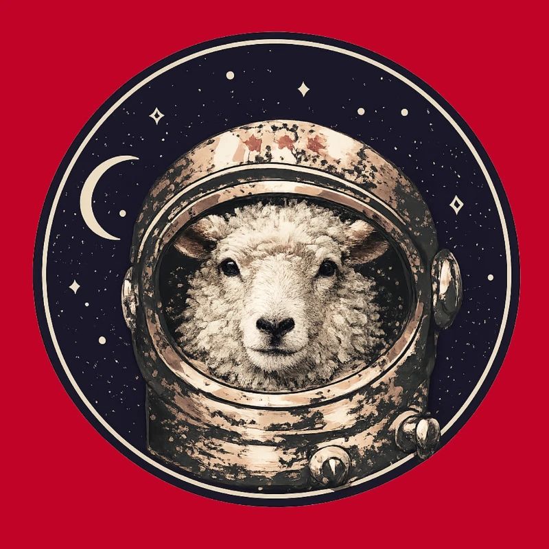 Astronaut sheep in orbit