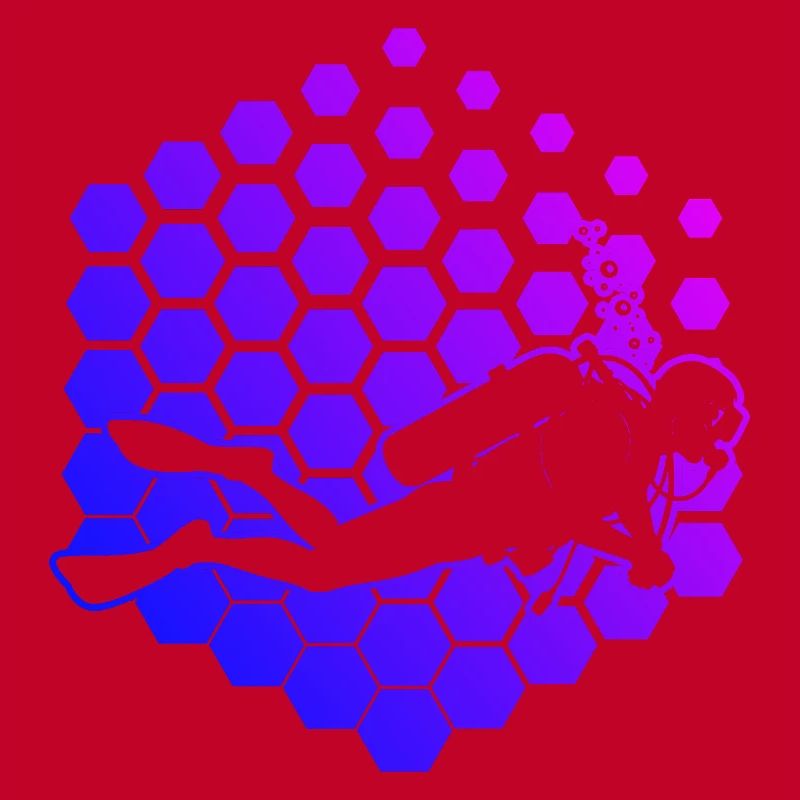 Conception vintage de plongée pour la plongée