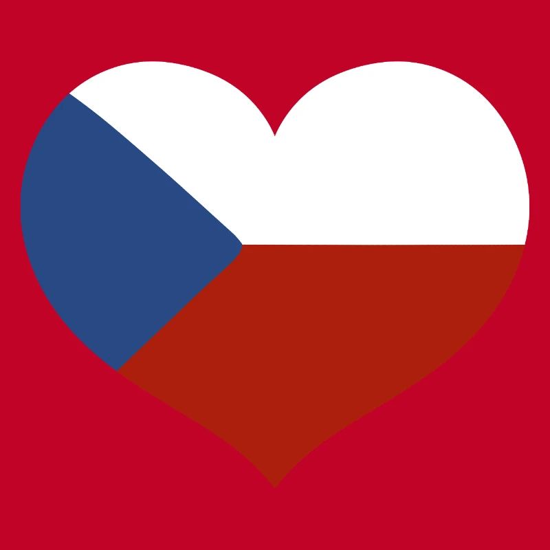 Drapeau du cœur tchèque