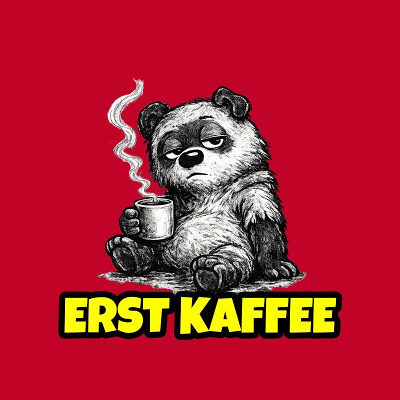 Erst Kaffee – Grumpy Bär (Morgenmuffel Sketch)