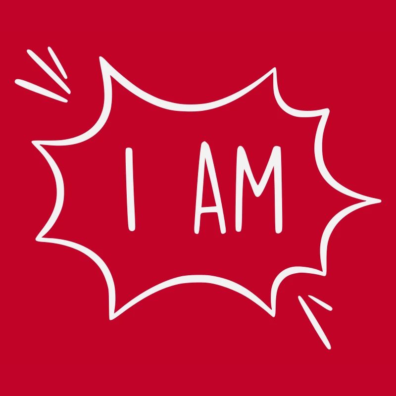 Ich bin: Kraftvolle Comic Sprechblase