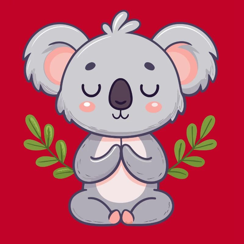 Zen Koala in meditation