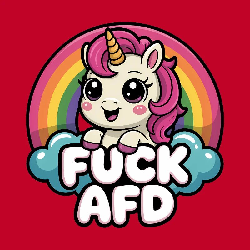 Fuck AFD - Antifa Einhorn Tee
