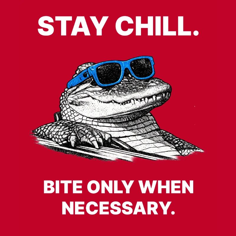 Stay Cool – Conception de mèmes Cool Alligator
