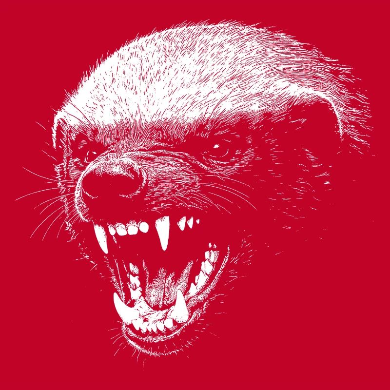 Dark Predator Face Honey Badger