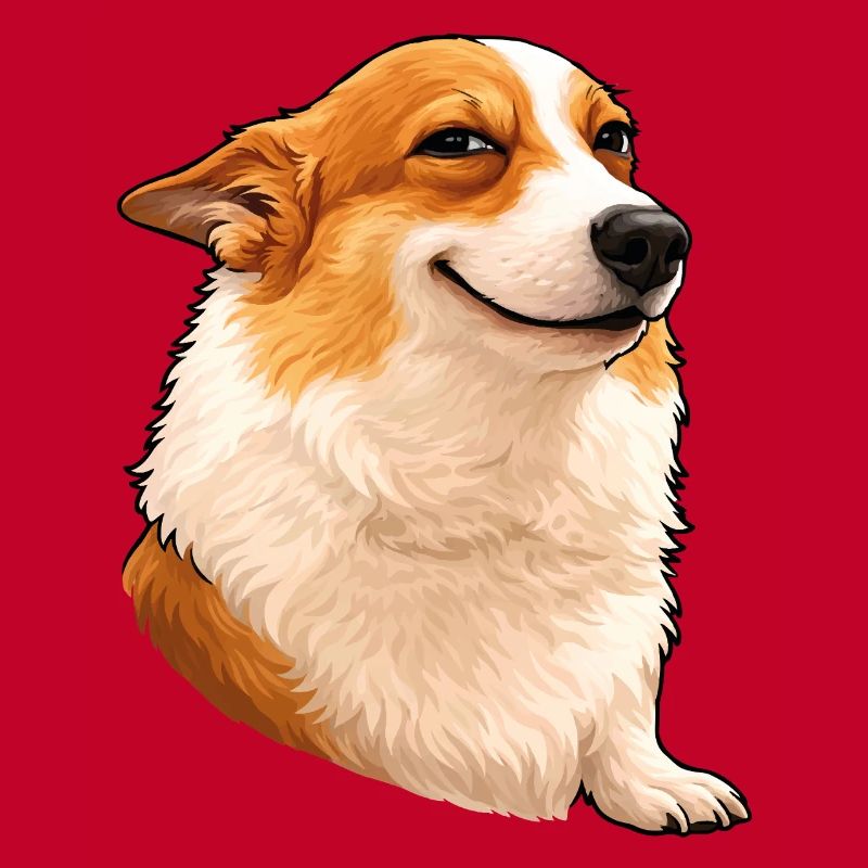 Smug Corgi – Chef Blick mit Attitude