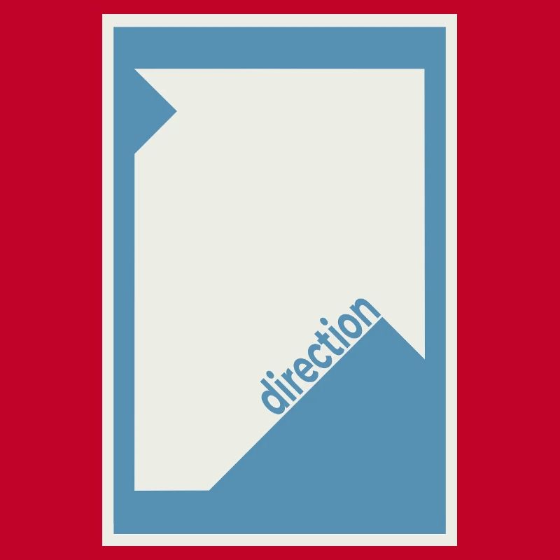 Direction Poster Blue – Modern Minimal