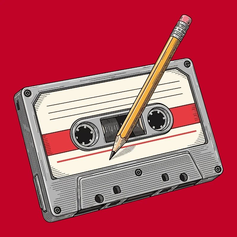 Cassette analogique avec crayon
