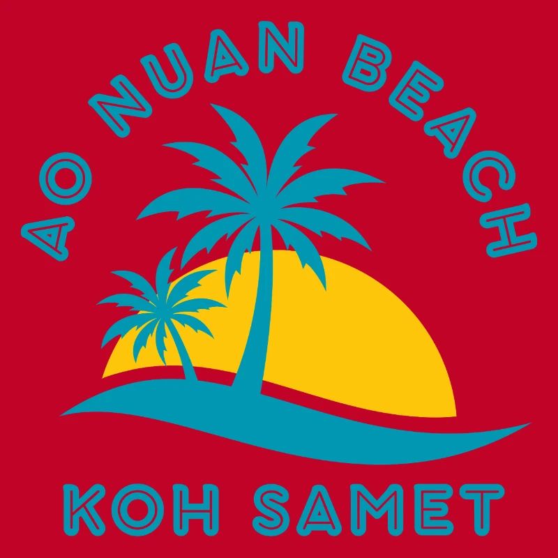 Koh Samet Palm Beach Sunset
