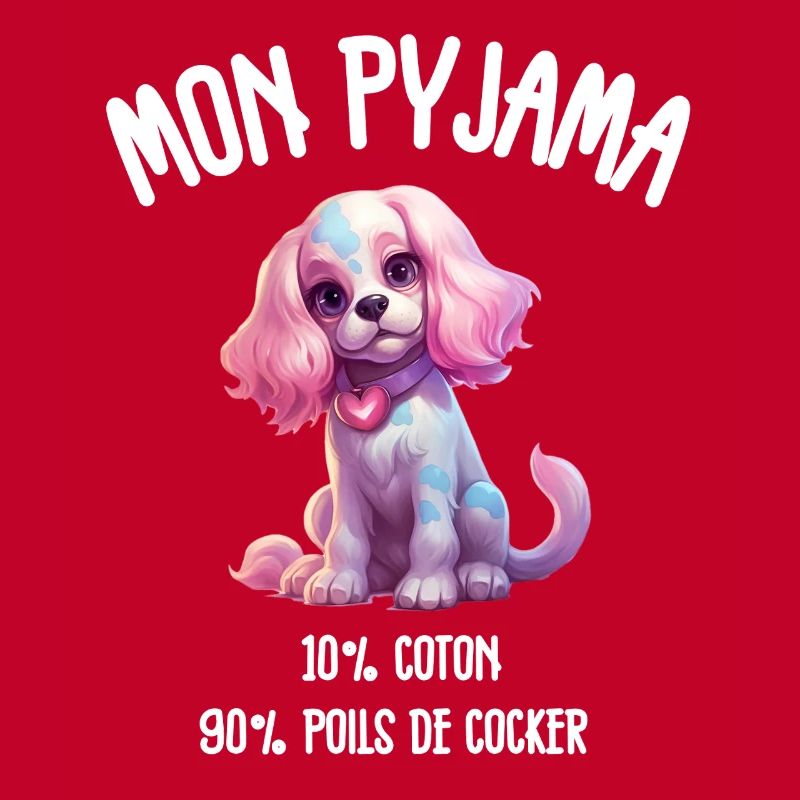 Pyjama Chien Cocker Drôle