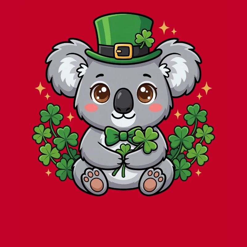 St. Patricks Day Koala-Bär-Tier Australien