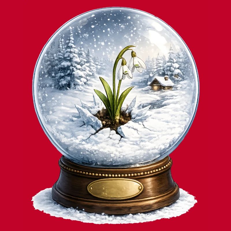 Snowdrop breaks through winter