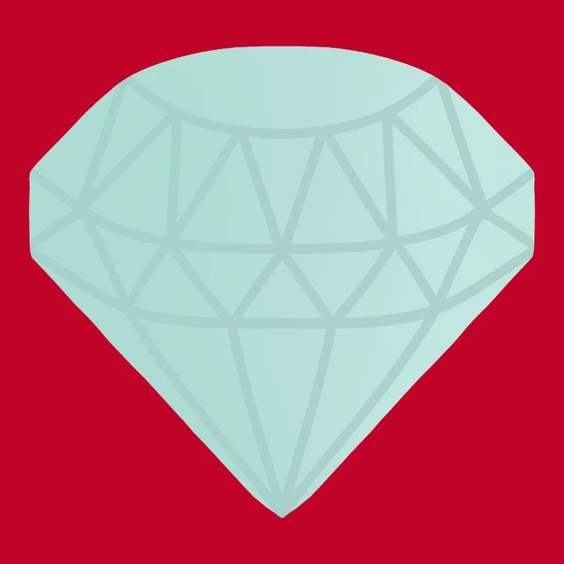 Mint Geometrischer Diamant