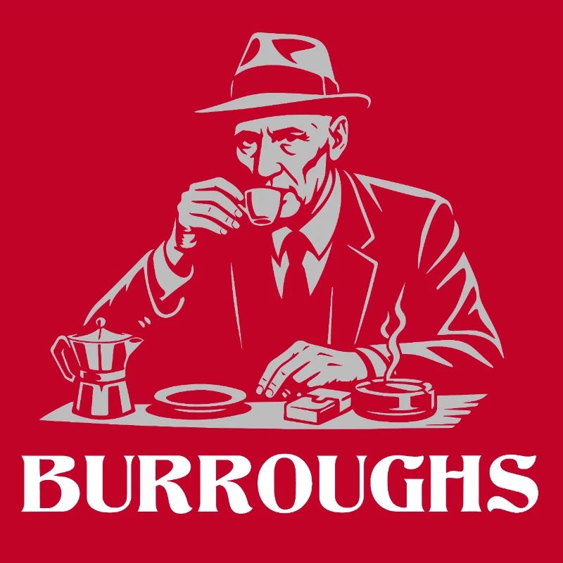 William S Burroughs drinking Espresso