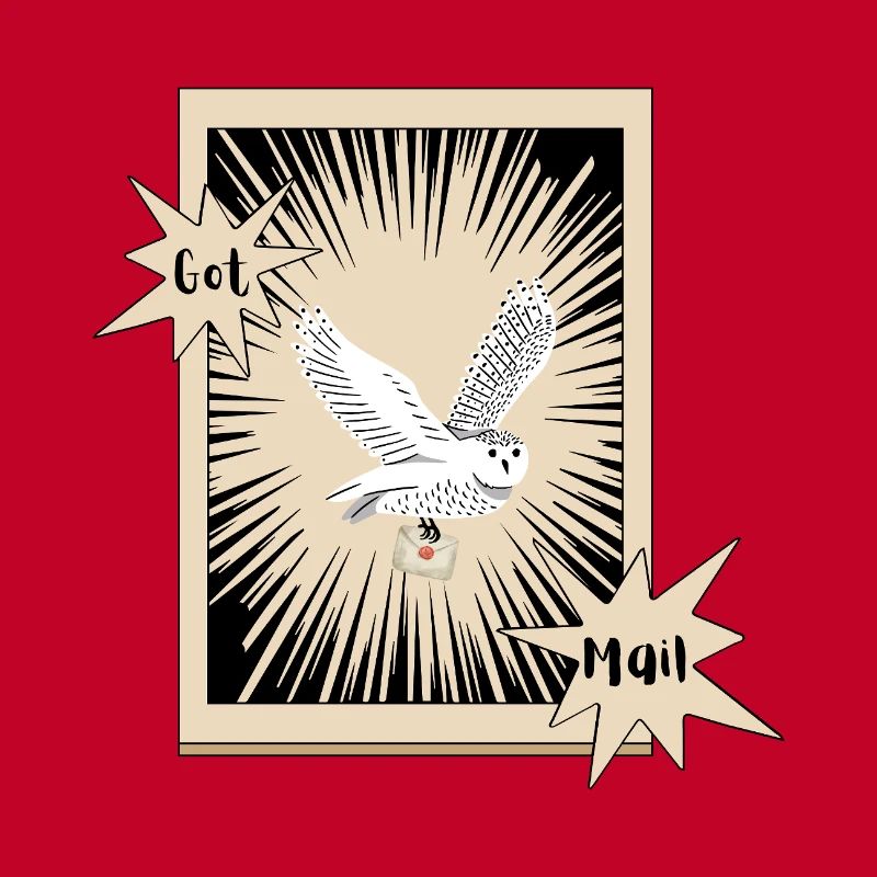 Got Mail Owl Briefeule Schneeeule