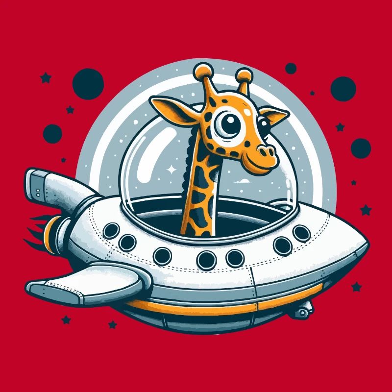Giraffe Spaceship Adventure