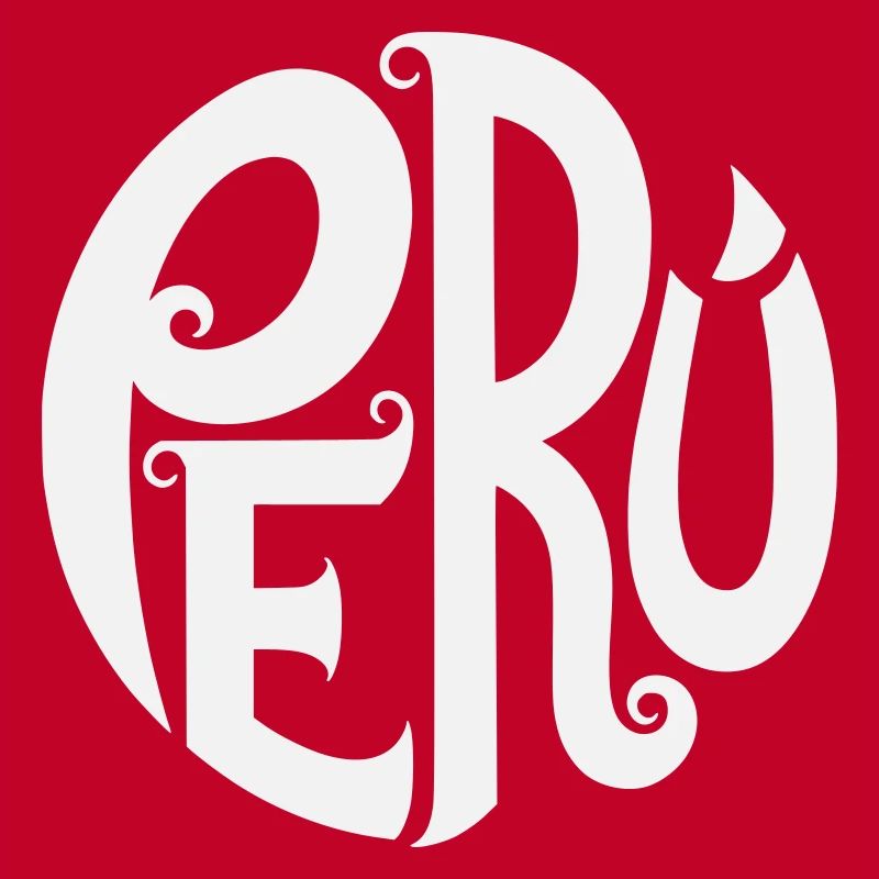 Peru - Verschnörkelte Typografie 
