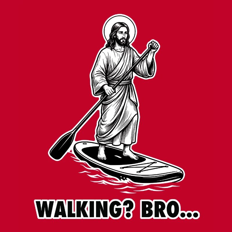 Stand Up Paddle - Marche ? Frérot... Mème de Jésus