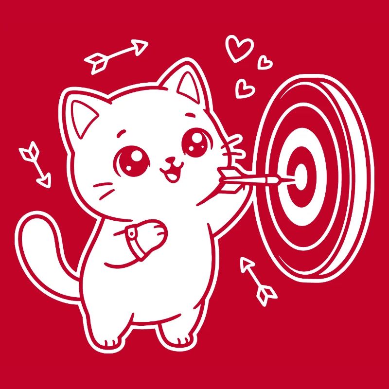 Kawaii Katze Dart Spieler