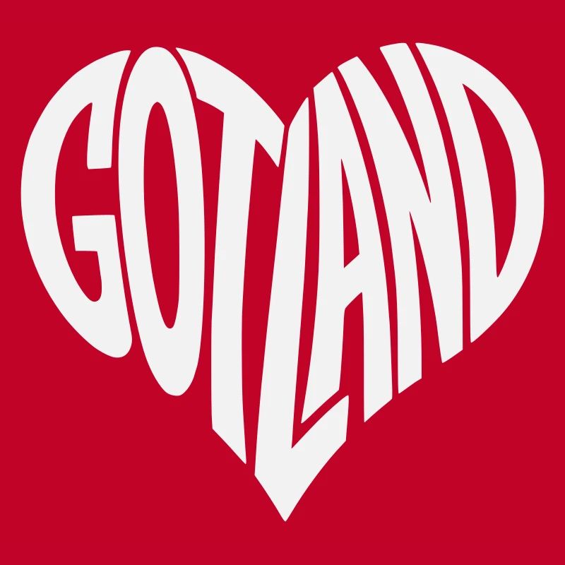 Gotland Herz Schriftzug
