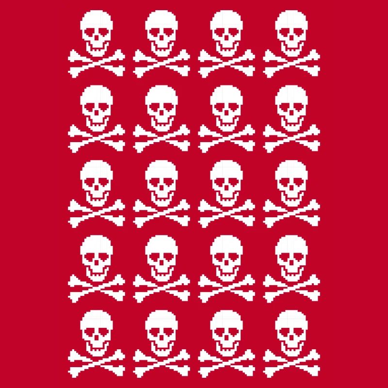 Skull & Crossbones Repeating Pattern