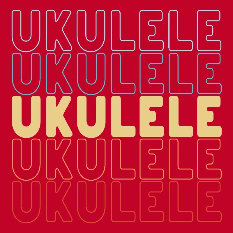 Ukulele typography